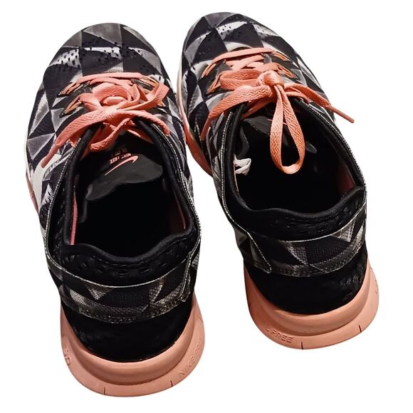 Nike Womens Free 5.0 Trainer Fit Black White Pink Running Shoes Size 10 EUC - Picture 3 of 9